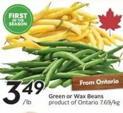 Sobeys Green or Wax Beans offer
