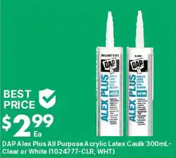 Kent DAP Alex Plus All Purpose Acrylic Latex Caulk offer
