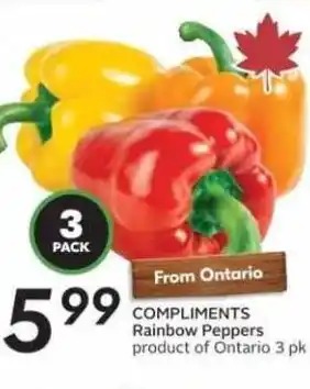 Sobeys COMPLIMENTS Rainbow Peppers offer
