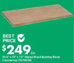 Kent Hevea Wood Butcher Block Countertop offer