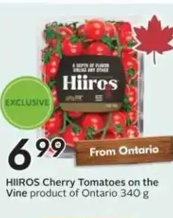 Sobeys HIIROS Cherry Tomatoes on the Vine offer