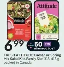 Sobeys FRESH ATTITUDE Caesar or Spring Mix Salad Kits Family Size offer