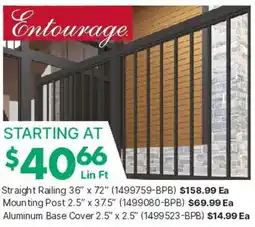 Kent Straight Railing offer