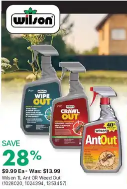Kent Wilson Ant or Weed Out offer