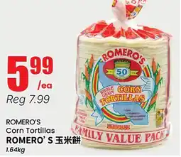 Btrust Supermarket ROMERO'S Corn Tortillas offer