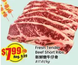 Btrust Supermarket Fresh Tender Beef Short Ribs offer
