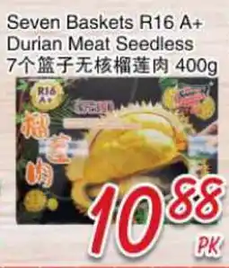 Foody Mart Seven Baskets R16 A+ Durian Meat Seedless offer