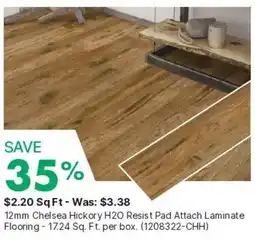 Kent Chelsea Hickory H2O Resist Pad Attach Laminate Flooring offer