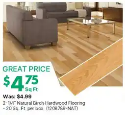 Kent Natural Birch Hardwood Flooring offer