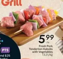 Sobeys Fresh Pork Tenderloin Kabobs with Vegetables offer