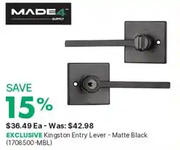 Kent Kingston Entry Lever offer