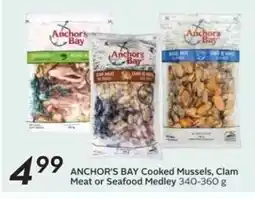 Sobeys ANCHOR'S BAY Cooked Mussels, Clam Meat or Seafood Medley offer