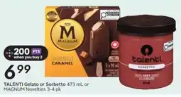 Sobeys TALENTI Gelato or Sorbetto or MAGNUM Novelties offer