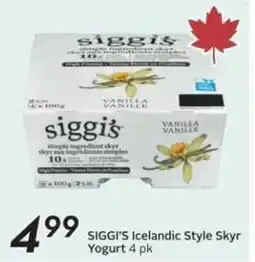 Sobeys SIGGI'S Icelandic Style Skyr Yogurt offer
