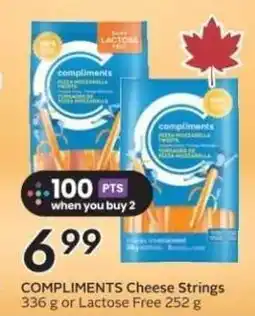 Sobeys COMPLIMENTS Cheese Strings or Lactose Free offer