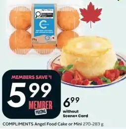 Sobeys COMPLIMENTS Angel Food Cake or Mini offer