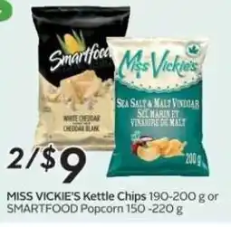 Sobeys MISS VICKIE'S Kettle Chips SMARTFOOD Popcorn offer
