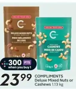 Sobeys COMPLIMENTS Deluxe Mixed Nuts or Cashews offer