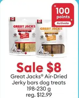Petsmart Great Jack Air-Dried Jerky bars dog treats offer