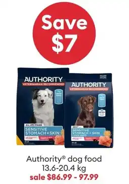 Petsmart Authority Dog Food offer