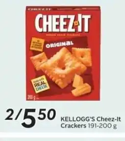 Sobeys KELLOGG'S Cheez-It Crackers offer