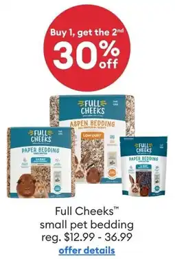 Petsmart Full Cheeks Small Pet Bedding offer