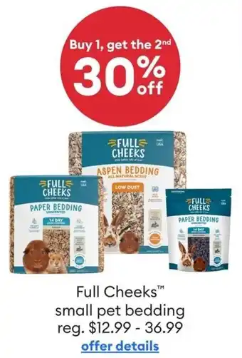Petsmart Full Cheeks Small Pet Bedding offer