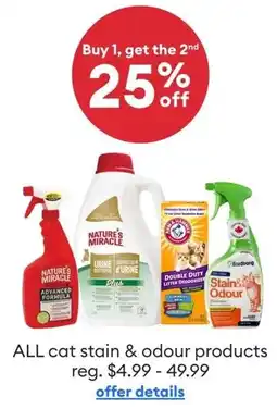 Petsmart All Cat Stain & Odour Products offer