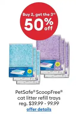 Petsmart PetSafe Scoop Free Cat Litter Refill Trays offer