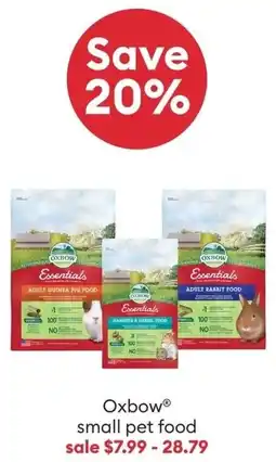 Petsmart Oxbow Small Pet Food offer