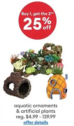 Petsmart Aquatic Ornaments & Artificial Plants offer
