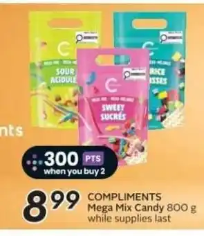 Sobeys COMPLIMENTS Mega Mix Candy offer