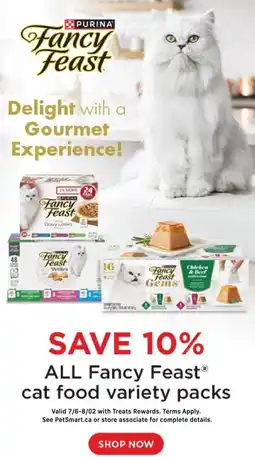 Petsmart All Fancy Feast Cat Food offer