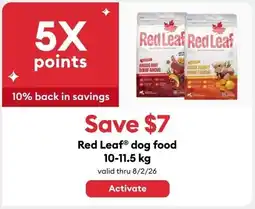 Petsmart Red Leaf Dog Food offer