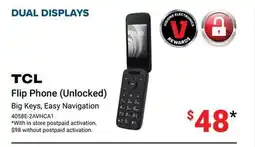 Visions Electronics TCL Flip Phone (Unlocked) offer