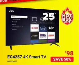 Visions Electronics JVC EC4257 4K Smart TV offer