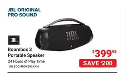 Visions Electronics Boombox 3 Portable Speaker offer