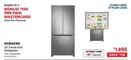Visions Electronics SAMSUNG 33 French Door Refrigerator offer