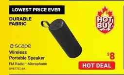 Visions Electronics e scape Wireless Portable Speaker offer