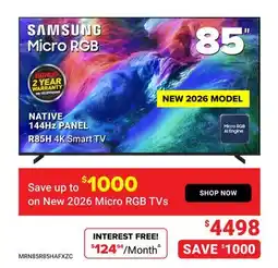 Visions Electronics Samsung Micro RGB 85 offer