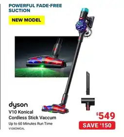 Visions Electronics Dyson V10 Konical Cordless Stick Vaccum offer