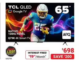 Visions Electronics TCL QLED Google TV offer