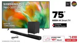 Visions Electronics 75 M80H 4K Smart TV offer
