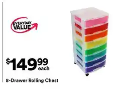 Michaels 8-Drawer Rolling Chest offer
