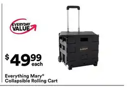 Michaels Everything Mary Collapsible Rolling Cart offer
