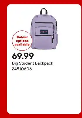 Staples Big Student Backpack offer