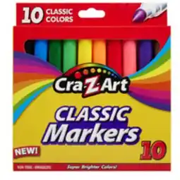 Staples Cra-Z-Art Broadline Non-Washable Markers offer