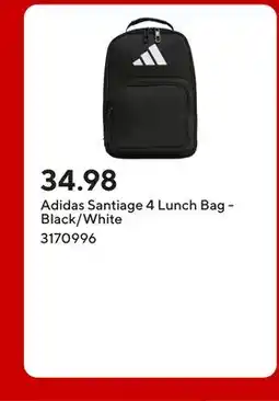 Staples Adidas Santiage 4 Lunch Bag - Black/White offer