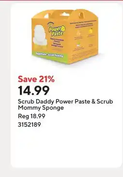 Staples Scrub Daddy Power Paste & Scrub Mommy Sponge offer