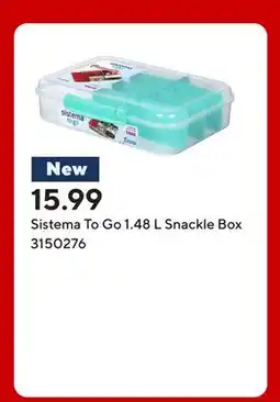 Staples Sistema To Go 1.48 L Snackle Box offer